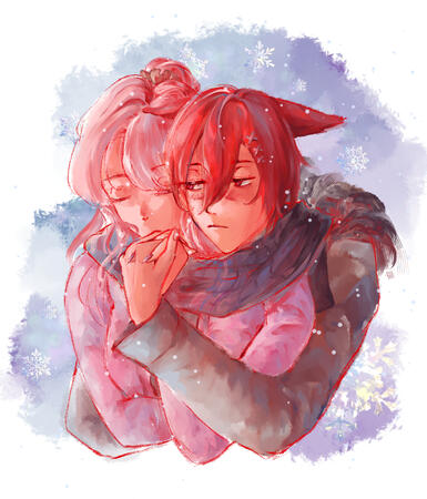 G'raha x Wol FFXIV G'raha x Wol FFXIV